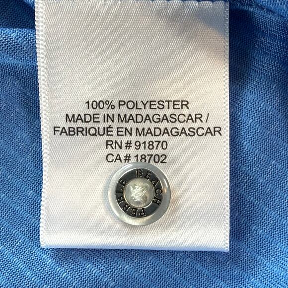 Pebble Beach Performance Blue Golf Polo Men's Medium - Picture 5 of 8